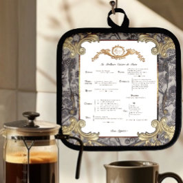 Frans Menu Pothouder Pannenlap