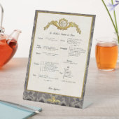 Frans menu voetstuk reclamebord met voetstuk (Insitu)