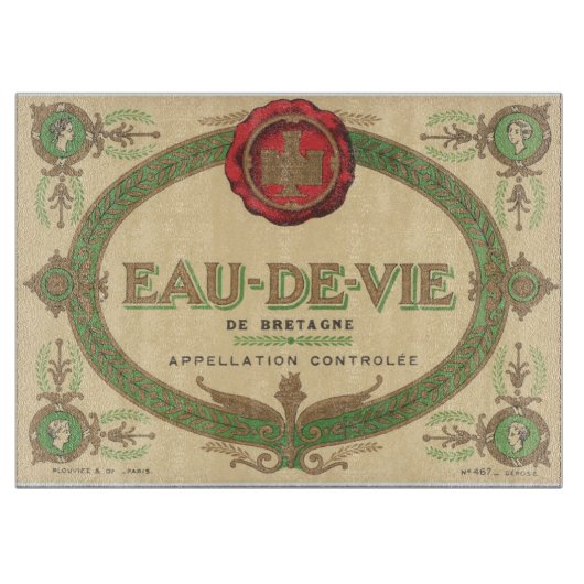  Frans merklabel Snijplank (Voorkant)