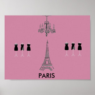 Frans Mode Theme Paris Poster