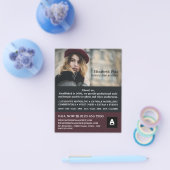 Frans model, modellenbureau, modelagent flyer (Enkel)