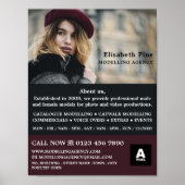 Frans model, modellenbureau, modelagent poster (Voorkant)