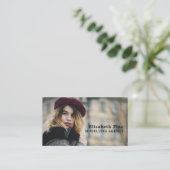 Frans model, modellenbureau, modelagent visitekaartje (Staand voorkant)