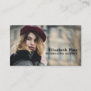 Frans model, modellenbureau, modelagent visitekaartje