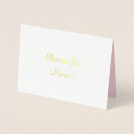 Frans Moederdag met rozen - Folie Kaarten