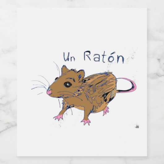 Frans Mouse Wijnlabel Wijn Etiket (Enkel label)