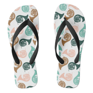 Frans muziekinstrument voor hoorn afspeelapparaat teenslippers