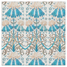 Frans Nieuw - Floraal - Blauw - wit