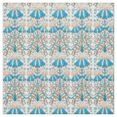 Frans Nieuw - Floraal - Blauw - wit Stof (Swatch)