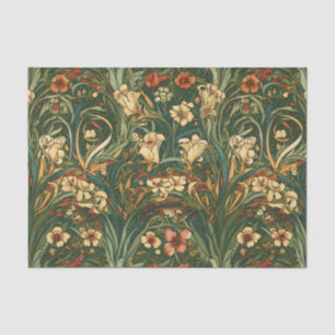 Frans, nieuw geïnspireerd gebied van wilde bloemen tissuepapier