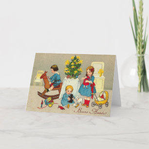 Frans, Nieuwjaar, Bonne Anne, Children, Frankrijk Feestdagen Kaart