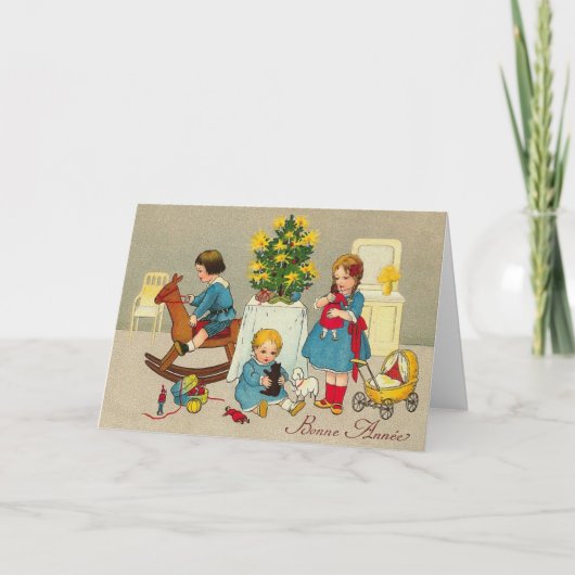  Frans Nieuwjaar wenskaart Feestdagen Kaart (Voorkant)