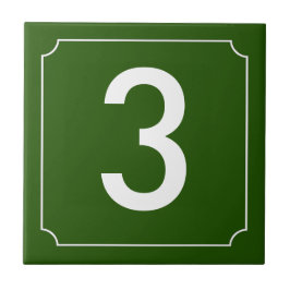 Frans nummer tegeltje