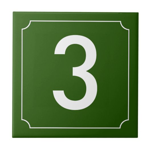 Frans nummer tegeltje (Voorkant)