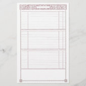  Frans Oak Leaf Red Junk Journal Pagina Flyer (Achterkant)