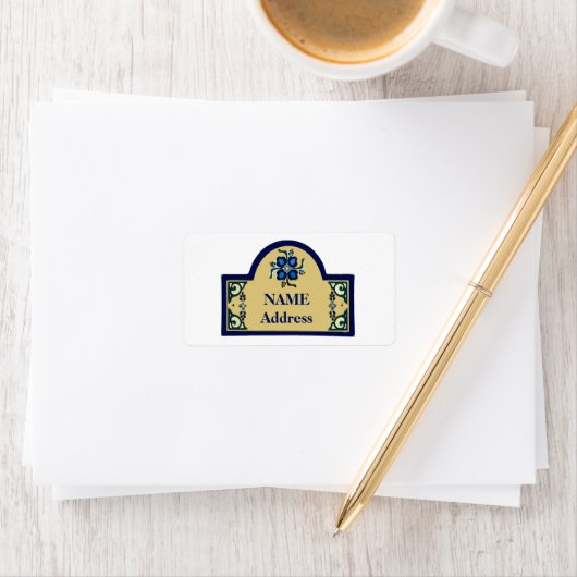 Frans Onderteken, tekst bewerken, adres Etiket (Insitu)