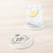  Frans onderzetter voor theekoppen (Zijkant)