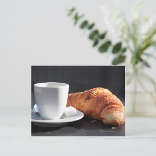 Frans ontbijt 2 briefkaart (Staand voorkant)