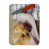 Frans ontbijt met croissant magneet (Verticaal)