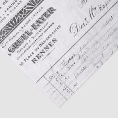  Frans ontvangstbewijs Tissuepapier (Detail)