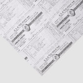  Frans ontvangstbewijs Tissuepapier (Detail)