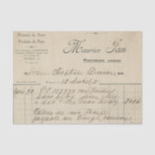  Frans ontvangstbewijs Tissuepapier (Voorkant)