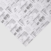 Frans ontvangstbewijs Tissuepapier (Detail)