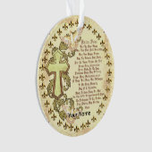 Frans Onzegebed Christelijk Ornament (voorkant)