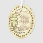 Frans Onzegebed Christelijk Ornament (voorkant)