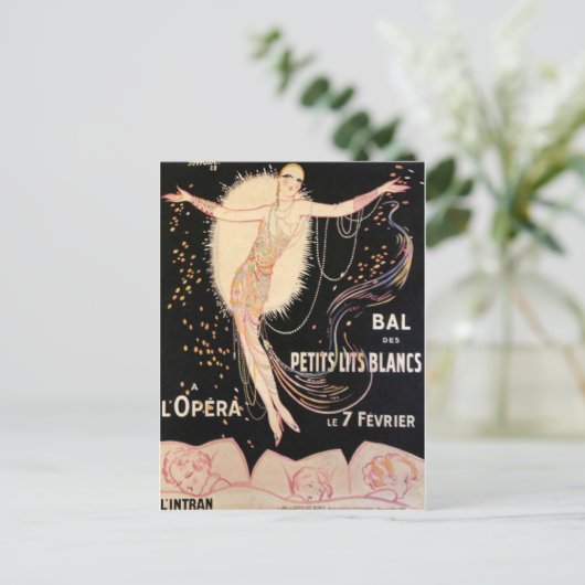 Frans Opera Poster Briefkaart (Staand voorkant)