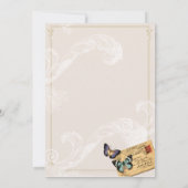 Frans paar bij uitnodiging voor een vervoerskaart (Achterkant)