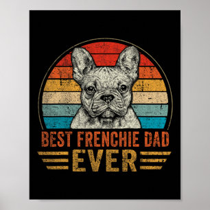 Frans papa ooit Frans bulldog lover vader's dag Poster