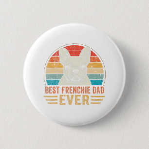 Frans papa ooit Frans bulldog lover vader's dag Ronde Button 5,7 Cm