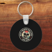 Frans papa ooit retro Franse bulldog lover eigenaa Sleutelhanger (Voorkant)