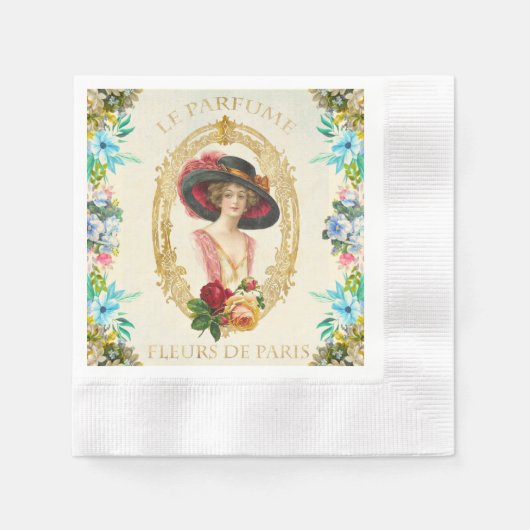  Frans papier Napkin Servet (Voorkant)