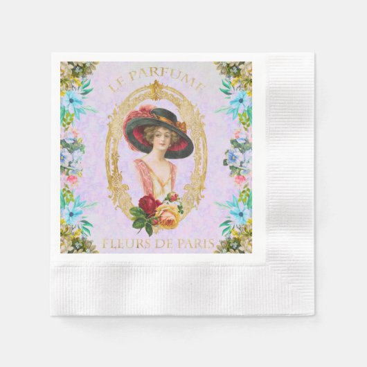  Frans papier Napkin Servet (Voorkant)