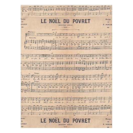 frans papier voor klassieke muziek tafelkleed (Voorkant)