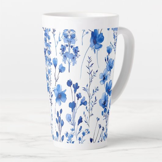 Frans papier Wildflowers Patterns-98186 Latte Mok (Rechterhoek)