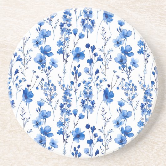 Frans papier Wildflowers Patterns-98186 Zandsteen Onderzetter (Voorkant)