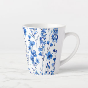 Frans Papieren Wilde Bloemen Patroon Ontwerp-98186 Latte Mok