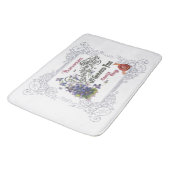 Frans Parfum Ad met Violets Badmat (Gekanteld)