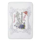 Frans Parfum Ad met Violets Badmat (Voorkant Verticaal)
