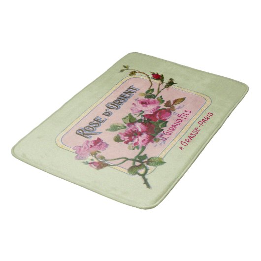  Frans Parfum Bloemen Ad Art Badmat (Gekanteld)