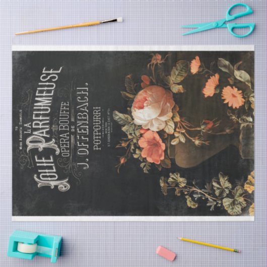  Frans parfum en ontkoppeling van Rozen Tissuepapier (Craft)