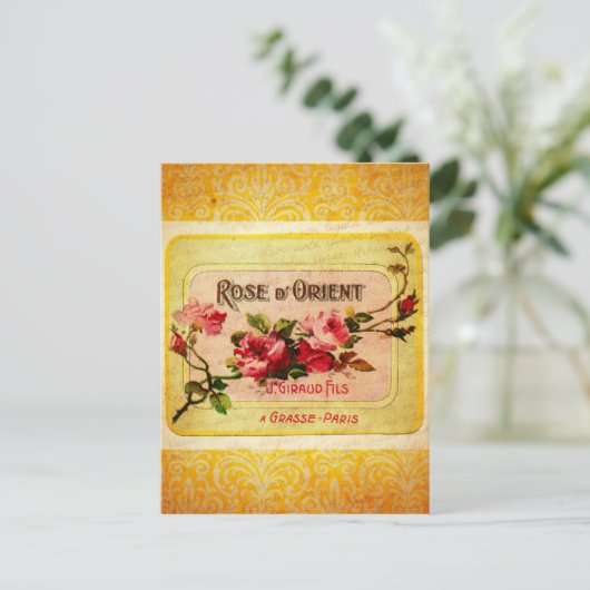  Frans parfumlabel Briefkaart (Staand voorkant)