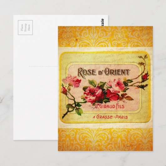  Frans parfumlabel Briefkaart (Voorkant / Achterkant)