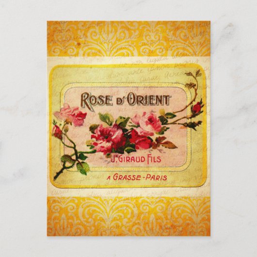  Frans parfumlabel Briefkaart (Voorkant)