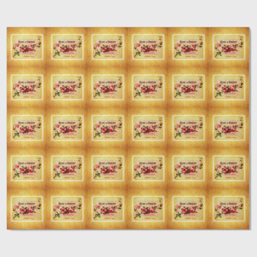  Frans parfumlabel Cadeaupapier (Vlak)