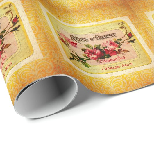  Frans parfumlabel Cadeaupapier (Rol Hoek)