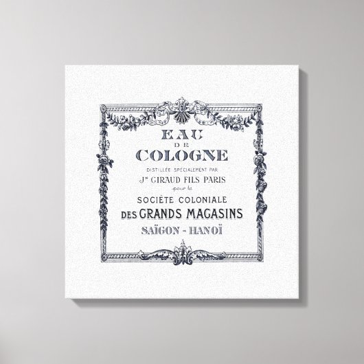  Frans parfumlabel Canvas Afdruk (Voorkant)